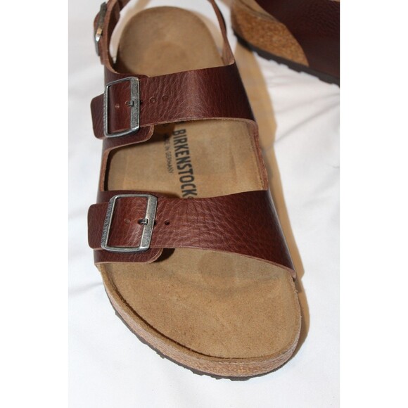 BIRKENSTOCK MEN'S MILANO BS VINTAGE WOOD ROAST EU 45 US 12 REGULAR NIB - Picture 7 of 8